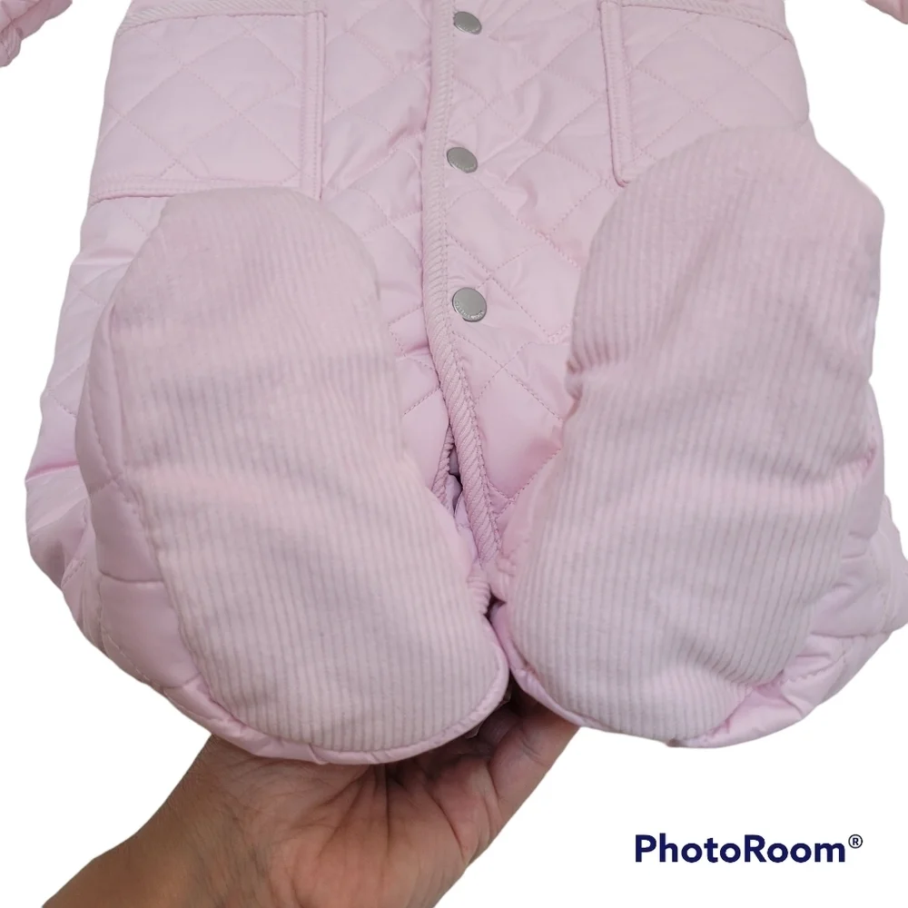 RALPH LAUREN Baby Girl's Hooded Barn Bunting‎ SIZE 9MONTH
